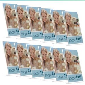 Clear Acrylic Self Standing Photo frames , 4x6